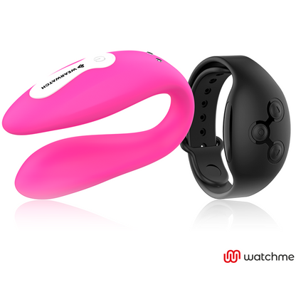 Vibratore watchme doppia tecnologia Fucsia/azabache di Wearwatch, immagine 2