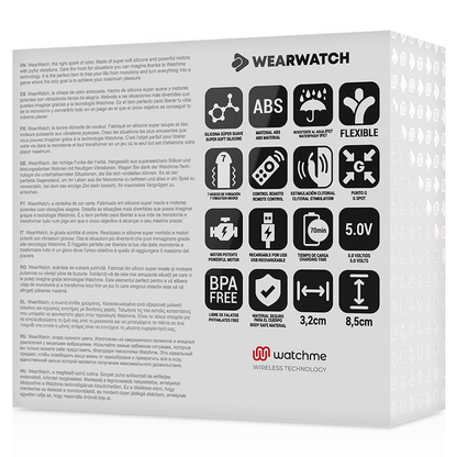 Vibratore watchme doppia tecnologia Fucsia/azabache di Wearwatch, immagine 5