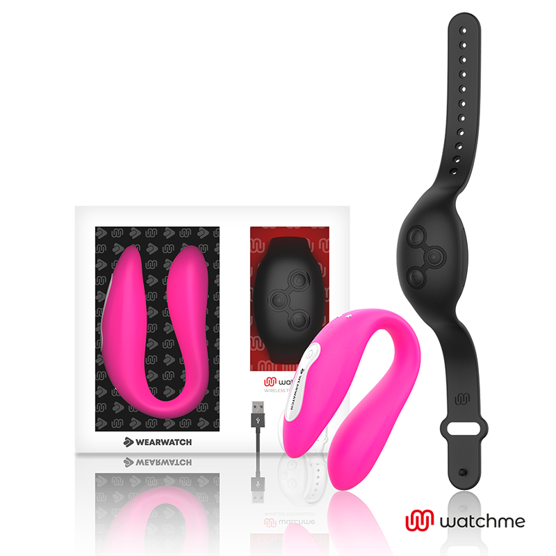 Vibratore watchme doppia tecnologia Fucsia/azabache di Wearwatch