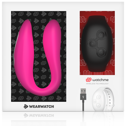 Vibratore watchme doppia tecnologia Fucsia/azabache di Wearwatch, immagine 6