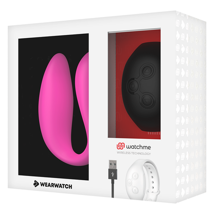 Vibratore watchme doppia tecnologia Fucsia/azabache di Wearwatch, immagine 7