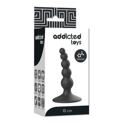 Plug sessuale anale 10 cm nero di Addicted Toys, immagine 5