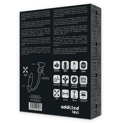 Plug anale con anello vibrante di Addicted Toys, immagine 7