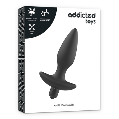 Plug anale con vibrazione Massager nera di Addicted Toys, immagine 6